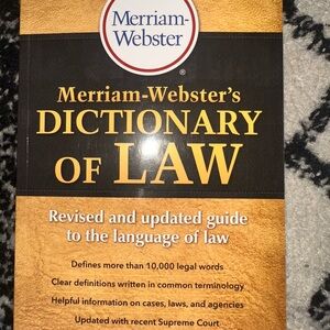 Merriam-Webster's Dictionary of Law
